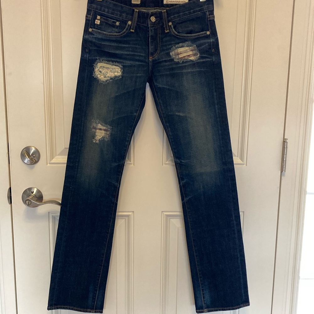 AG The Tomboy Patch Jeans Sz 27R